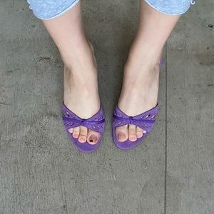loft purple 5.5 fairy pastel kitten heels y2k